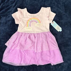 Cat & Jack Pink and Purple Rainbow Dress